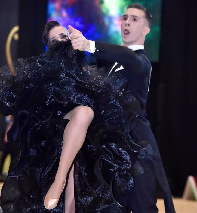 Оскар и Розетта в самбе на европейском чемпионате по танцевальному спорту