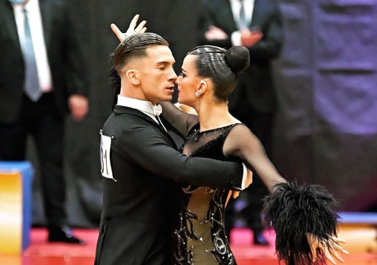 Оскар и Розетта на чемпионате Европы WDSF по латиноамериканским танцам